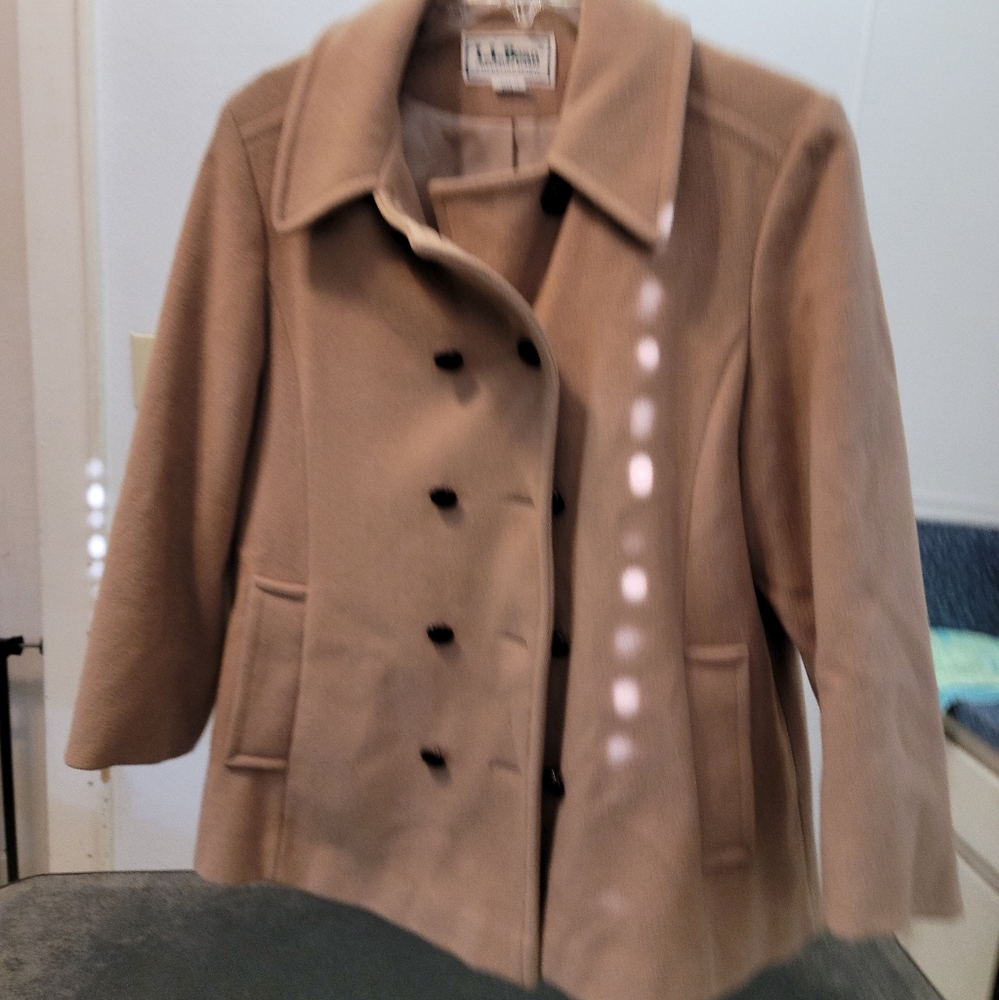 Timeless Camel L.L. Bean Pea Coat